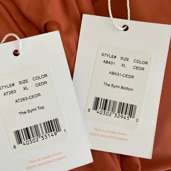 NWT Andie Symi Bikini Set Cedar Womens Size XL UPF 59 - Picture 7 of 16